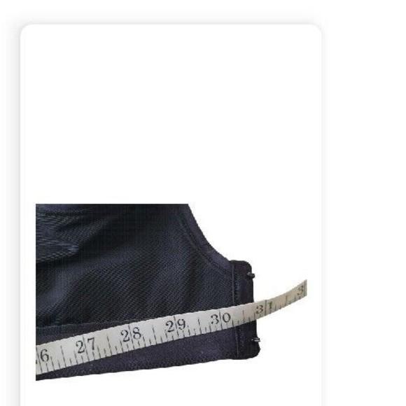 Breezies Black Jacquard Shine Unlined Wirefree Sports Bra 38DD - Picture 5 of 7